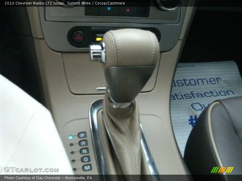 Summit White / Cocoa/Cashmere 2010 Chevrolet Malibu LTZ Sedan
