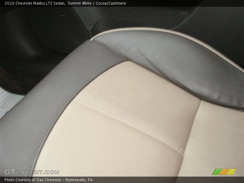 Summit White / Cocoa/Cashmere 2010 Chevrolet Malibu LTZ Sedan