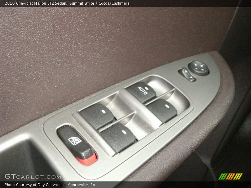 Summit White / Cocoa/Cashmere 2010 Chevrolet Malibu LTZ Sedan
