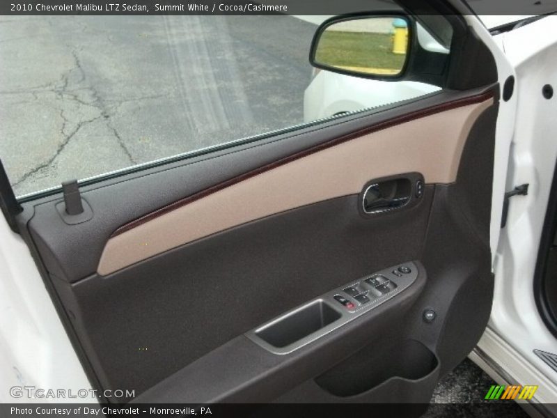 Summit White / Cocoa/Cashmere 2010 Chevrolet Malibu LTZ Sedan