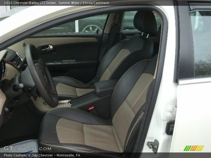 Summit White / Cocoa/Cashmere 2010 Chevrolet Malibu LTZ Sedan