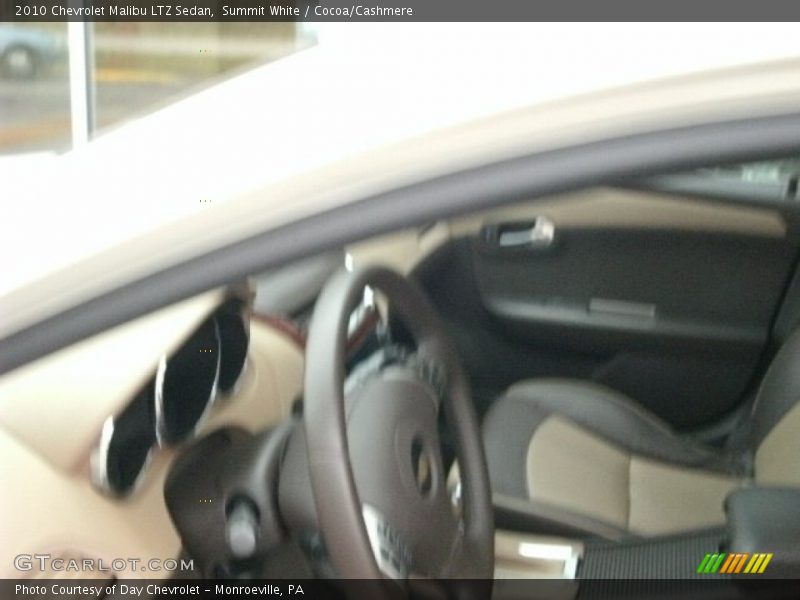 Summit White / Cocoa/Cashmere 2010 Chevrolet Malibu LTZ Sedan