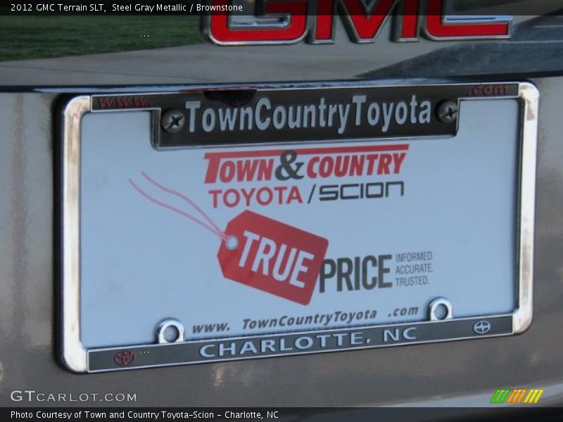 Steel Gray Metallic / Brownstone 2012 GMC Terrain SLT