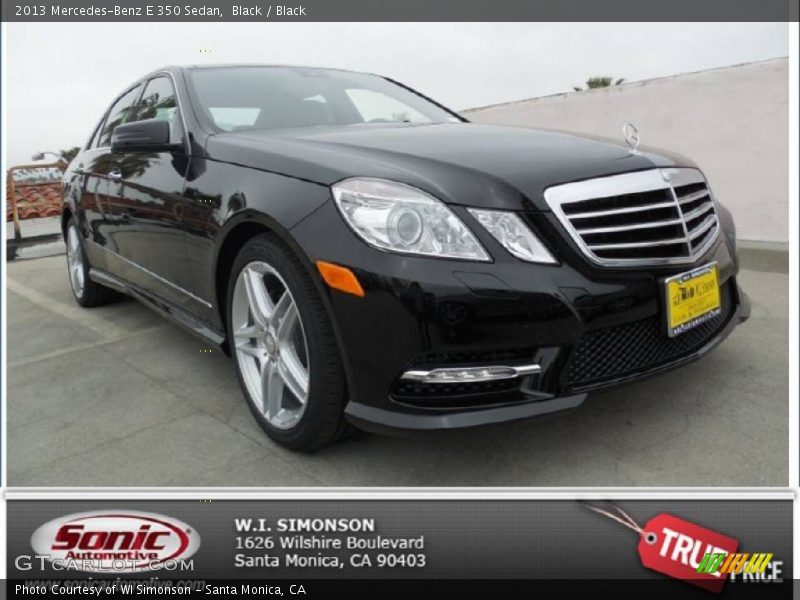 Black / Black 2013 Mercedes-Benz E 350 Sedan