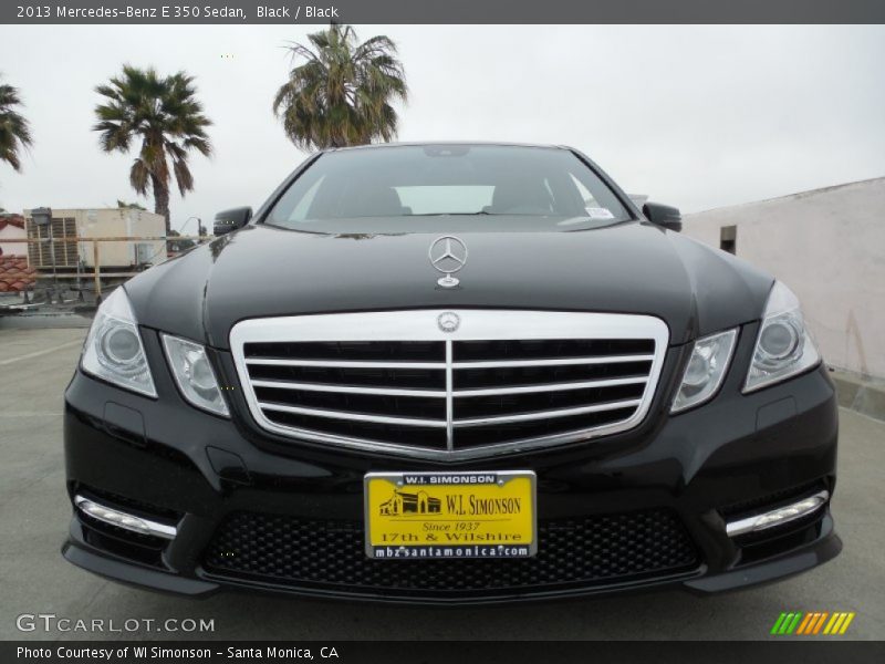 Black / Black 2013 Mercedes-Benz E 350 Sedan