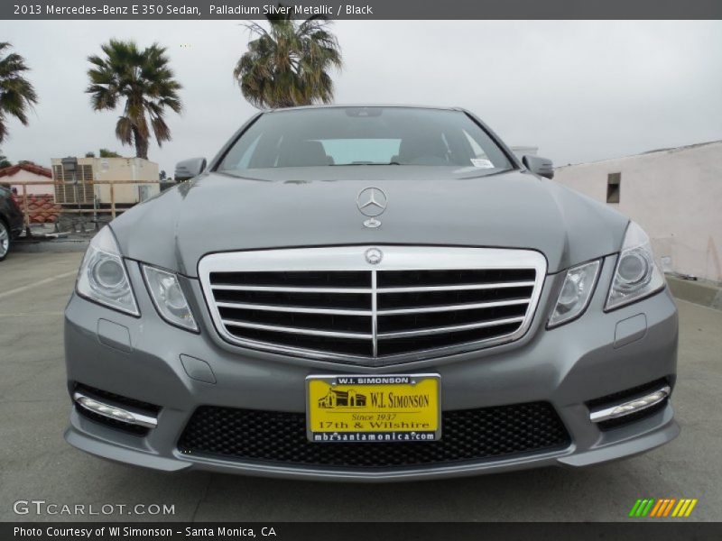 Palladium Silver Metallic / Black 2013 Mercedes-Benz E 350 Sedan