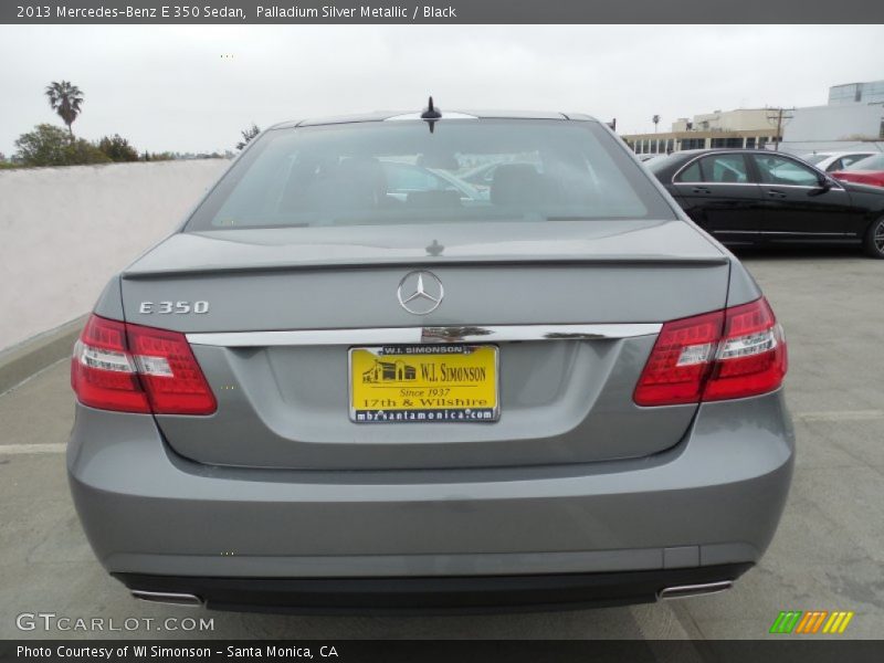 Palladium Silver Metallic / Black 2013 Mercedes-Benz E 350 Sedan