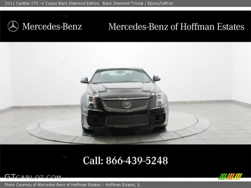 Black Diamond Tricoat / Ebony/Saffron 2011 Cadillac CTS -V Coupe Black Diamond Edition