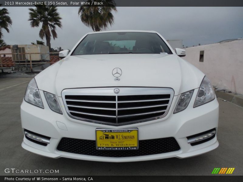 Polar White / Black 2013 Mercedes-Benz E 350 Sedan