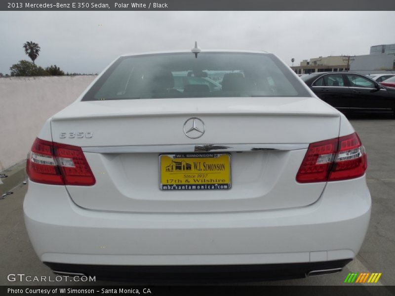 Polar White / Black 2013 Mercedes-Benz E 350 Sedan
