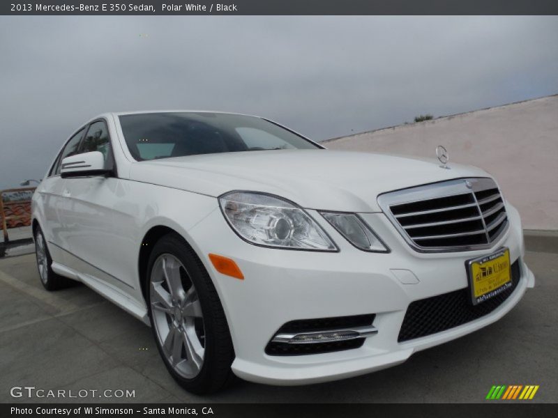 Polar White / Black 2013 Mercedes-Benz E 350 Sedan