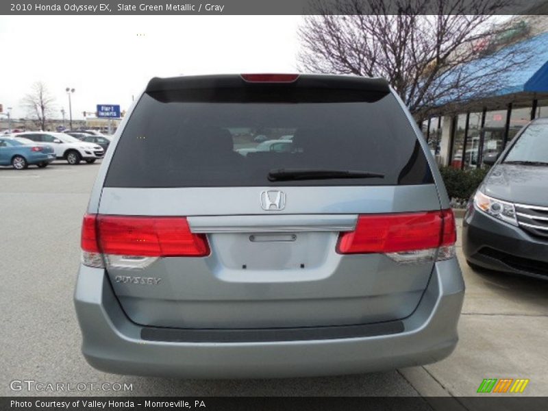 Slate Green Metallic / Gray 2010 Honda Odyssey EX