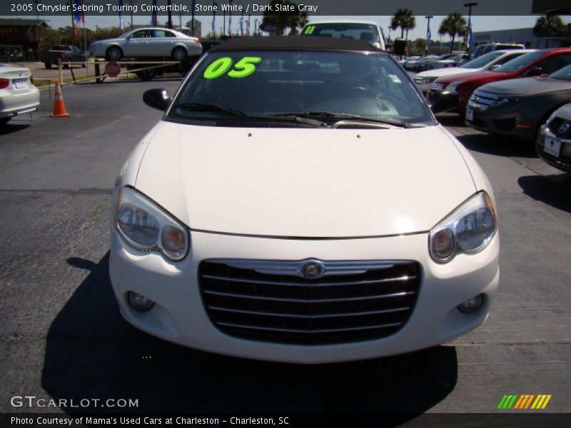 Stone White / Dark Slate Gray 2005 Chrysler Sebring Touring Convertible