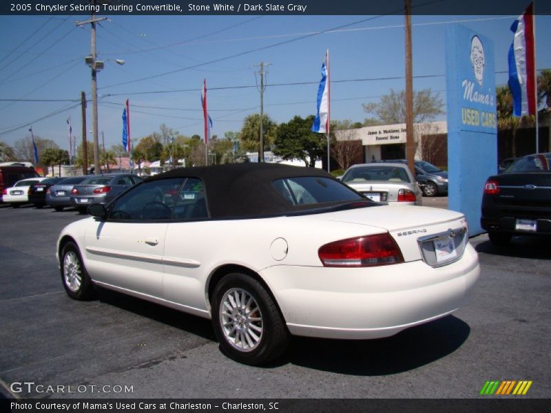Stone White / Dark Slate Gray 2005 Chrysler Sebring Touring Convertible