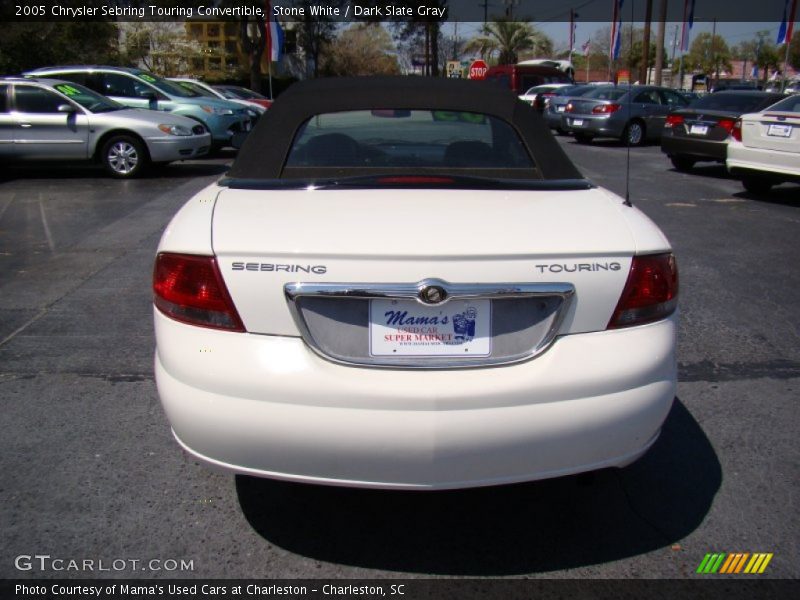 Stone White / Dark Slate Gray 2005 Chrysler Sebring Touring Convertible