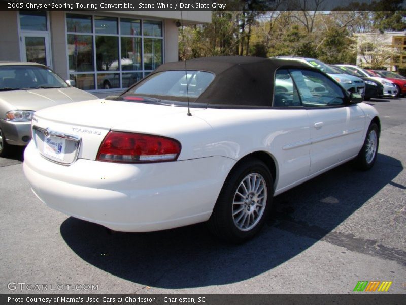 Stone White / Dark Slate Gray 2005 Chrysler Sebring Touring Convertible