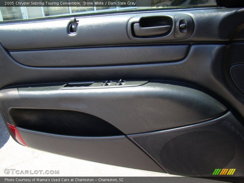 Stone White / Dark Slate Gray 2005 Chrysler Sebring Touring Convertible