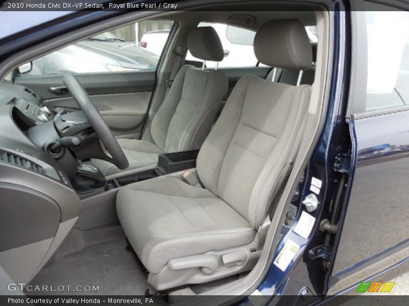 Royal Blue Pearl / Gray 2010 Honda Civic DX-VP Sedan