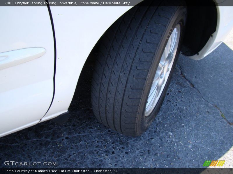 Stone White / Dark Slate Gray 2005 Chrysler Sebring Touring Convertible