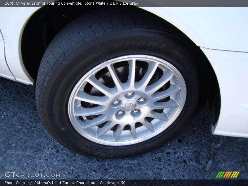 Stone White / Dark Slate Gray 2005 Chrysler Sebring Touring Convertible