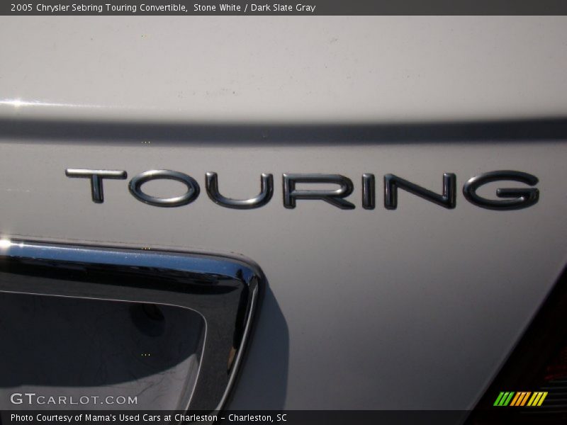 Stone White / Dark Slate Gray 2005 Chrysler Sebring Touring Convertible