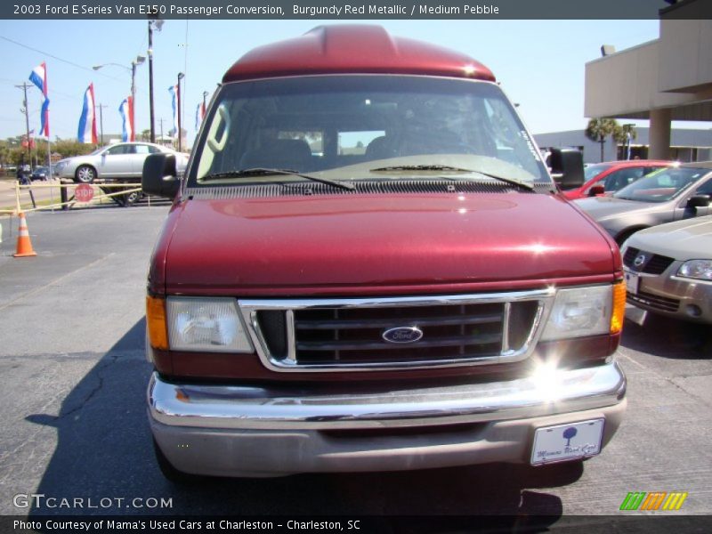 Burgundy Red Metallic / Medium Pebble 2003 Ford E Series Van E150 Passenger Conversion
