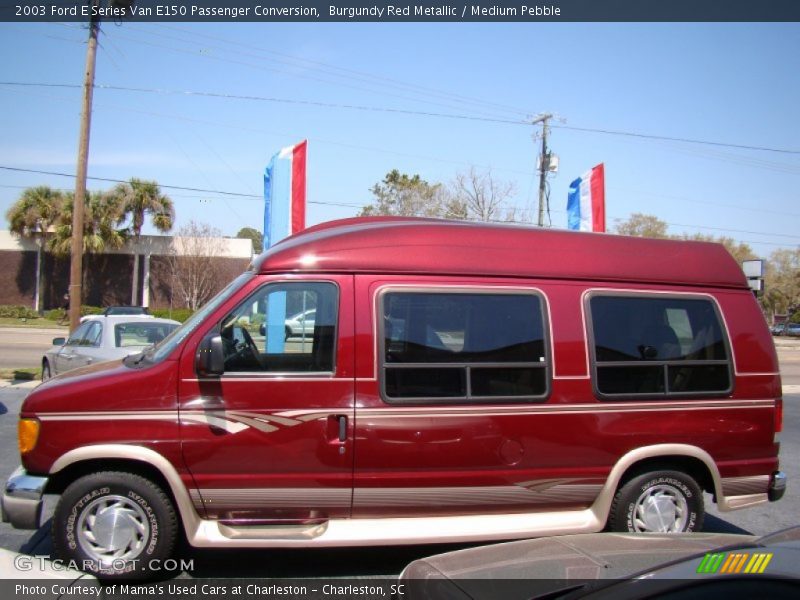 Burgundy Red Metallic / Medium Pebble 2003 Ford E Series Van E150 Passenger Conversion