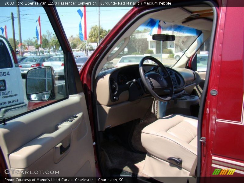 Burgundy Red Metallic / Medium Pebble 2003 Ford E Series Van E150 Passenger Conversion