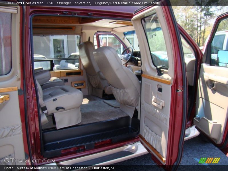 Burgundy Red Metallic / Medium Pebble 2003 Ford E Series Van E150 Passenger Conversion