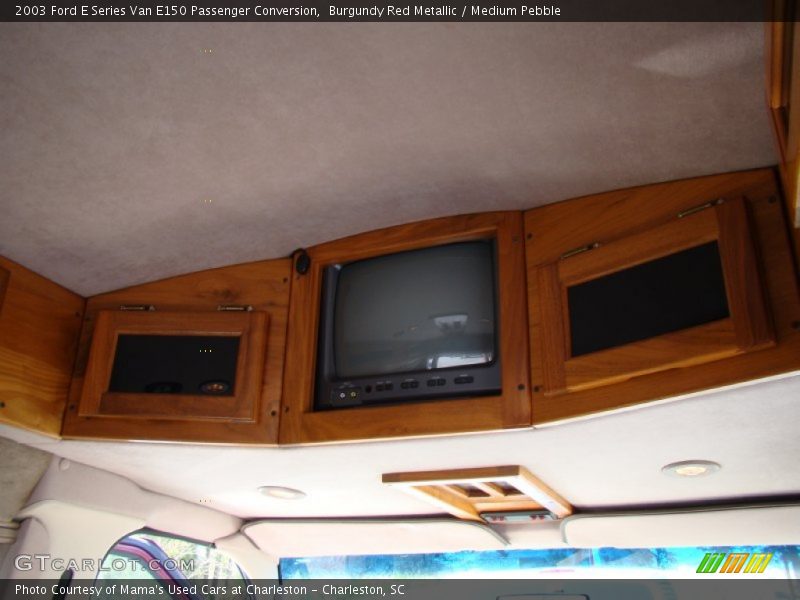 Burgundy Red Metallic / Medium Pebble 2003 Ford E Series Van E150 Passenger Conversion