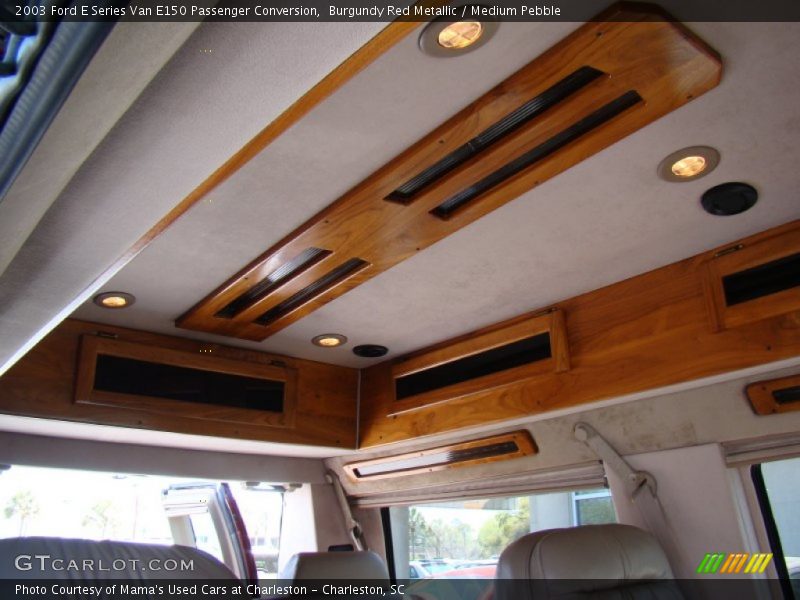 Burgundy Red Metallic / Medium Pebble 2003 Ford E Series Van E150 Passenger Conversion