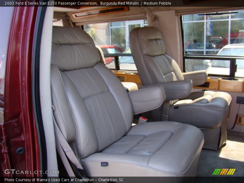 Burgundy Red Metallic / Medium Pebble 2003 Ford E Series Van E150 Passenger Conversion