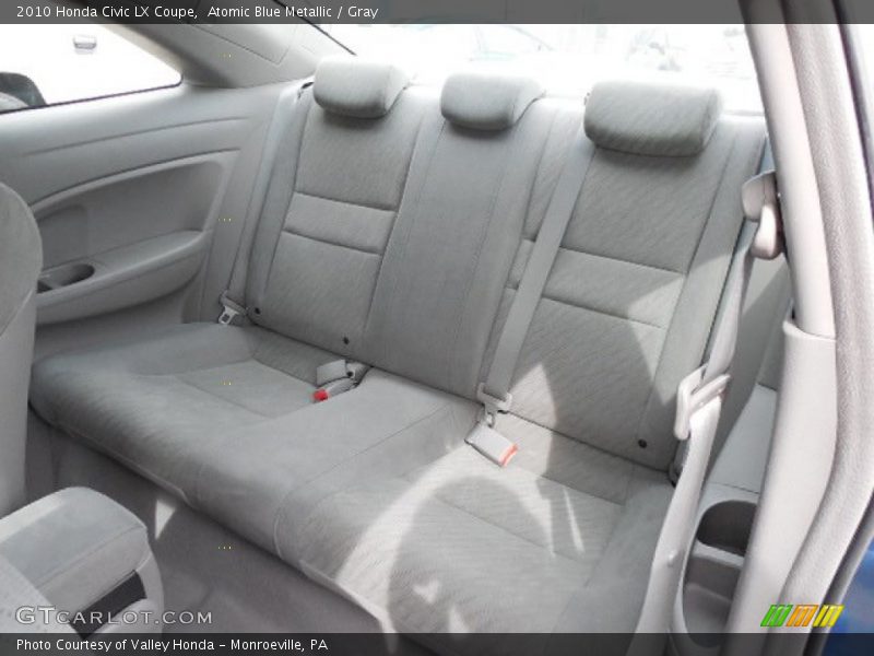 Atomic Blue Metallic / Gray 2010 Honda Civic LX Coupe
