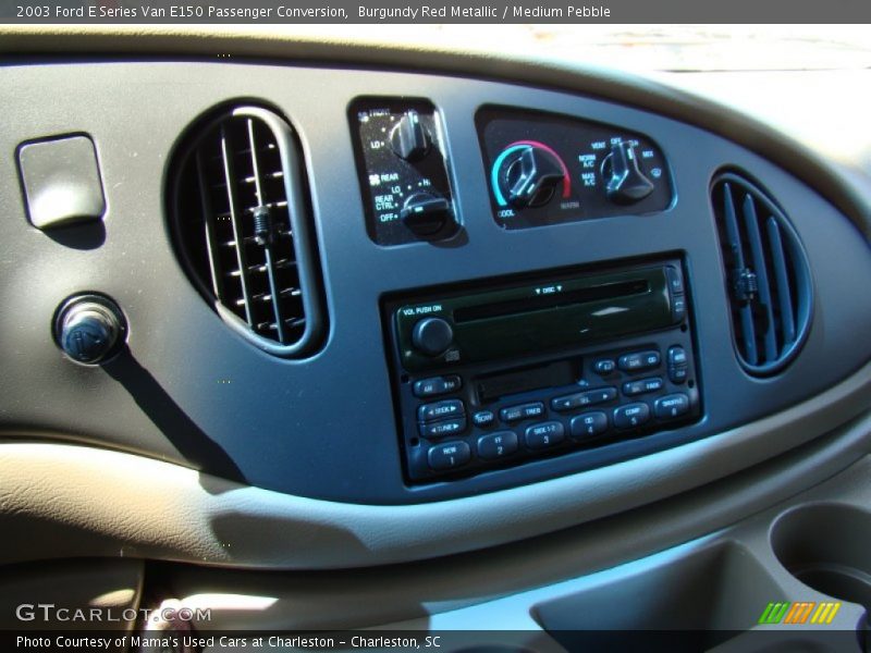 Burgundy Red Metallic / Medium Pebble 2003 Ford E Series Van E150 Passenger Conversion