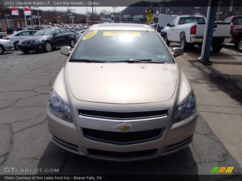 Gold Mist Metallic / Ebony 2012 Chevrolet Malibu LT