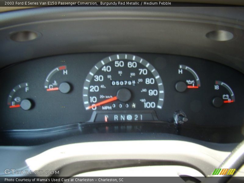 Burgundy Red Metallic / Medium Pebble 2003 Ford E Series Van E150 Passenger Conversion