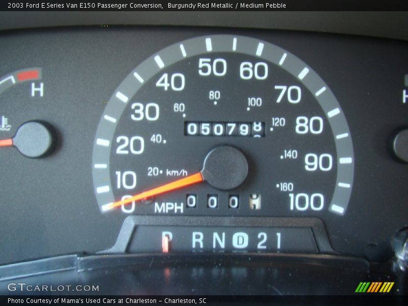 Burgundy Red Metallic / Medium Pebble 2003 Ford E Series Van E150 Passenger Conversion