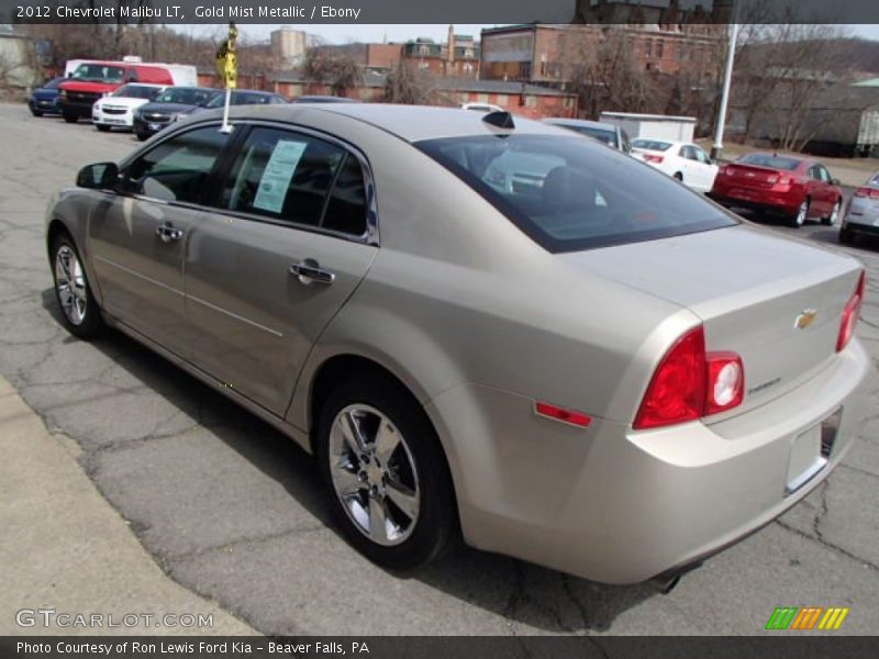 Gold Mist Metallic / Ebony 2012 Chevrolet Malibu LT