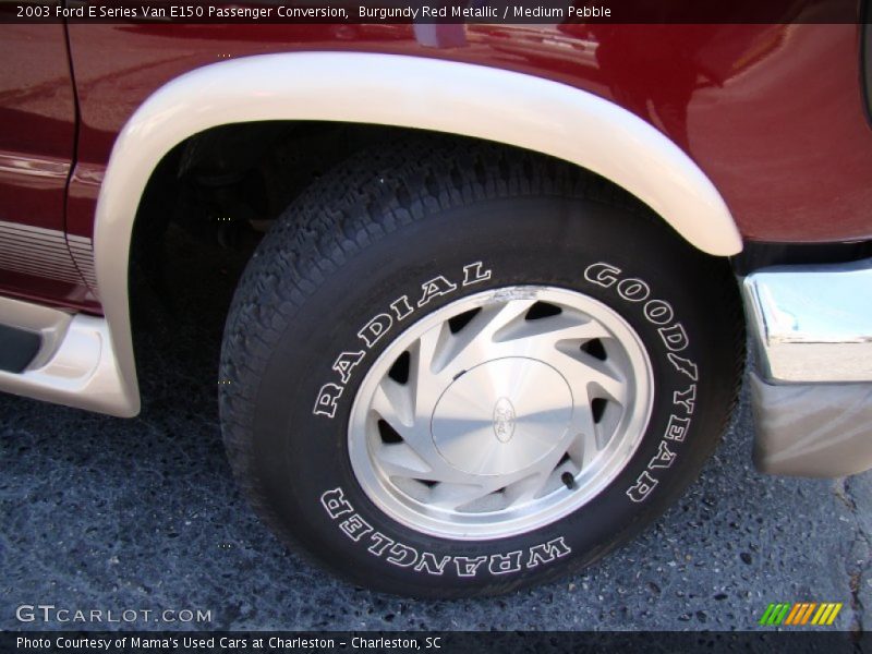 Burgundy Red Metallic / Medium Pebble 2003 Ford E Series Van E150 Passenger Conversion