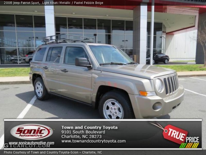 Light Khaki Metallic / Pastel Pebble Beige 2008 Jeep Patriot Sport