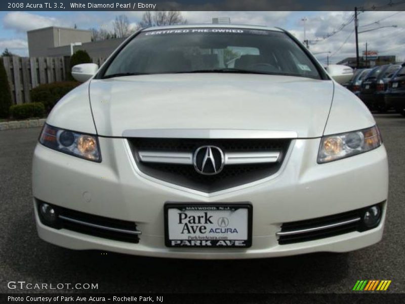 White Diamond Pearl / Ebony 2008 Acura TL 3.2