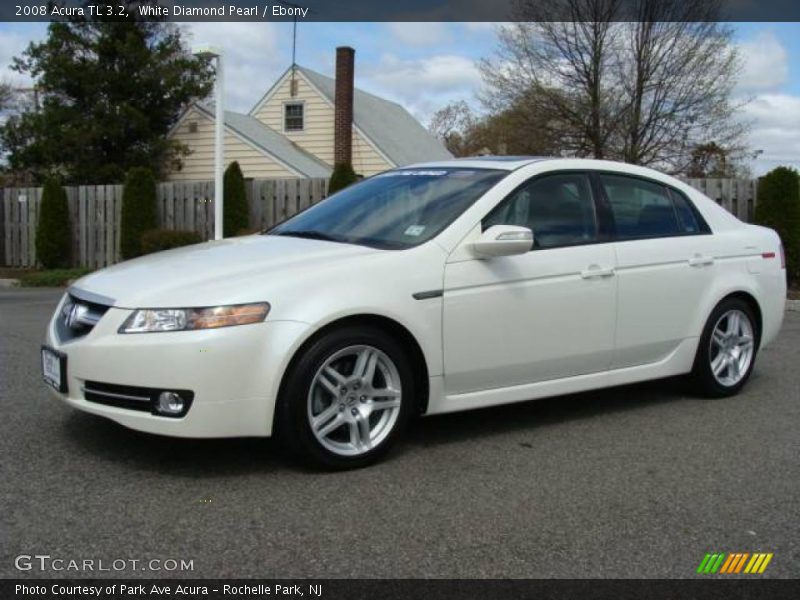 White Diamond Pearl / Ebony 2008 Acura TL 3.2