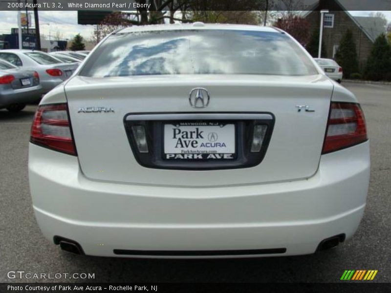 White Diamond Pearl / Ebony 2008 Acura TL 3.2