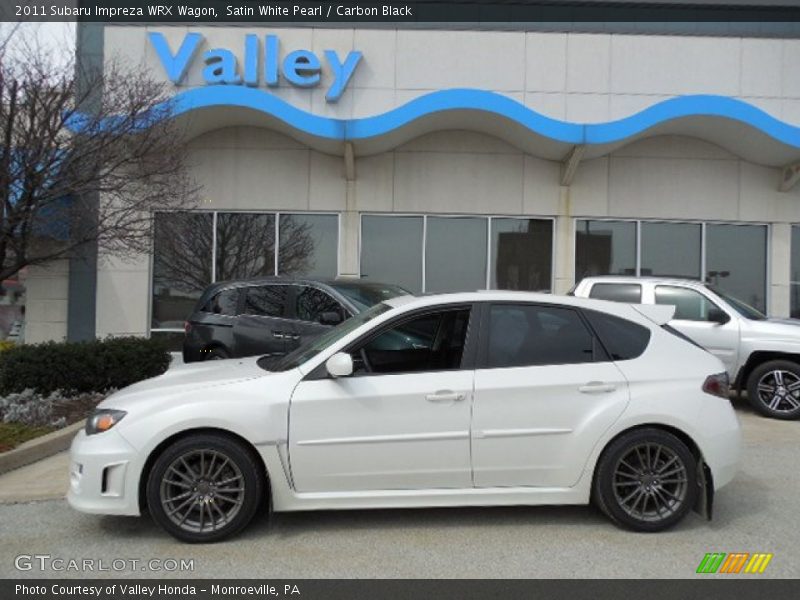 Satin White Pearl / Carbon Black 2011 Subaru Impreza WRX Wagon