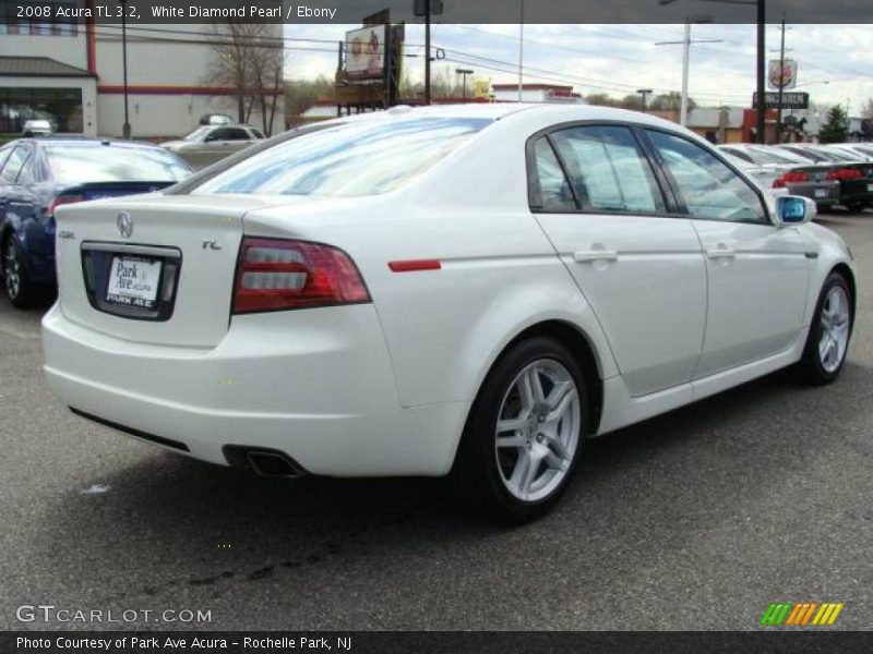 White Diamond Pearl / Ebony 2008 Acura TL 3.2