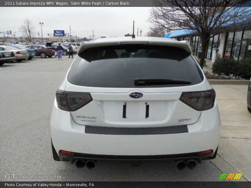 Satin White Pearl / Carbon Black 2011 Subaru Impreza WRX Wagon