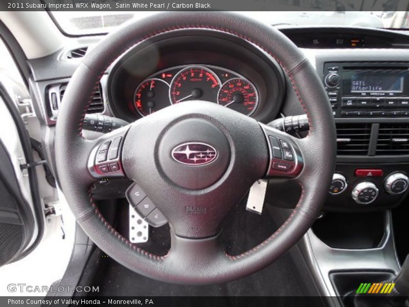 Satin White Pearl / Carbon Black 2011 Subaru Impreza WRX Wagon