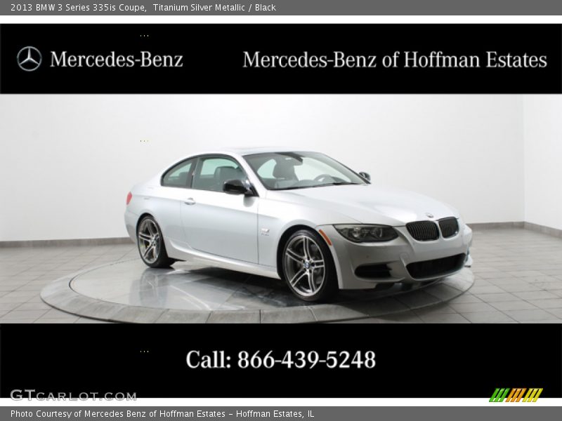 Titanium Silver Metallic / Black 2013 BMW 3 Series 335is Coupe