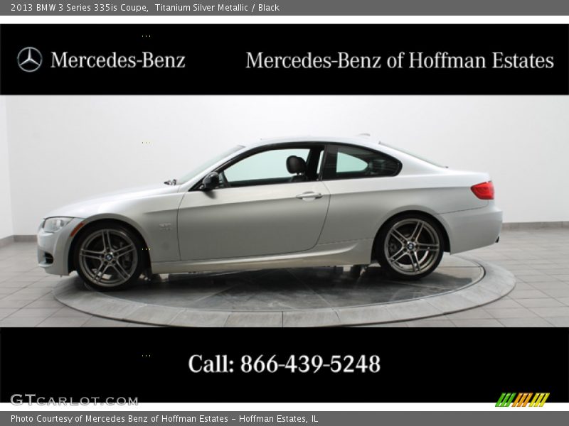 Titanium Silver Metallic / Black 2013 BMW 3 Series 335is Coupe