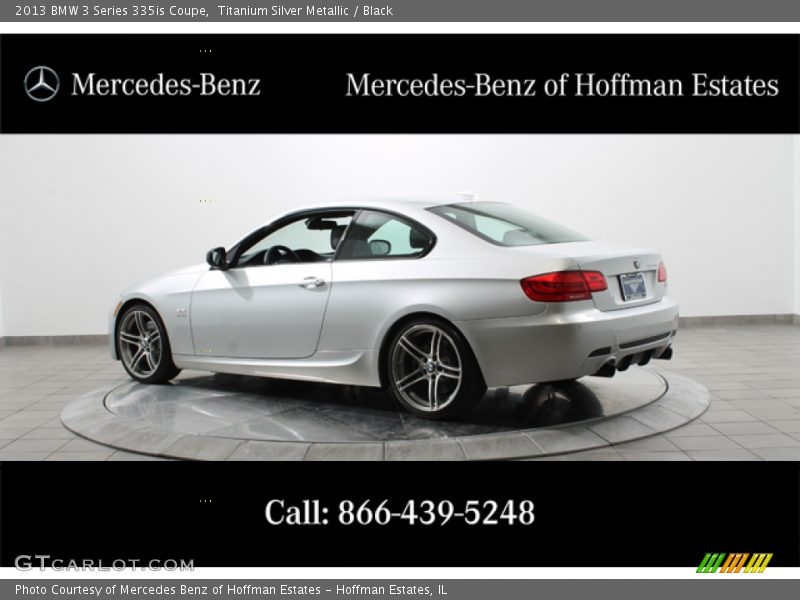 Titanium Silver Metallic / Black 2013 BMW 3 Series 335is Coupe